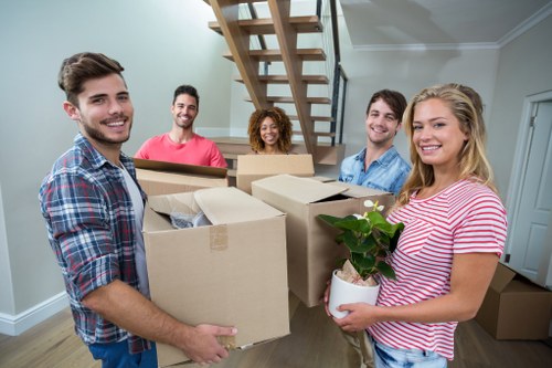 Packing boxes and moving supplies for a home move in Earls Court