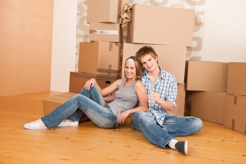 A man with a van service helping with a local move in Earls Court